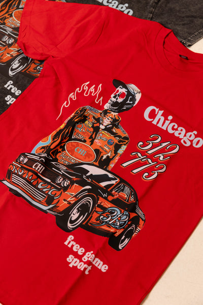 Chicago Vintage Race Tees (Red)